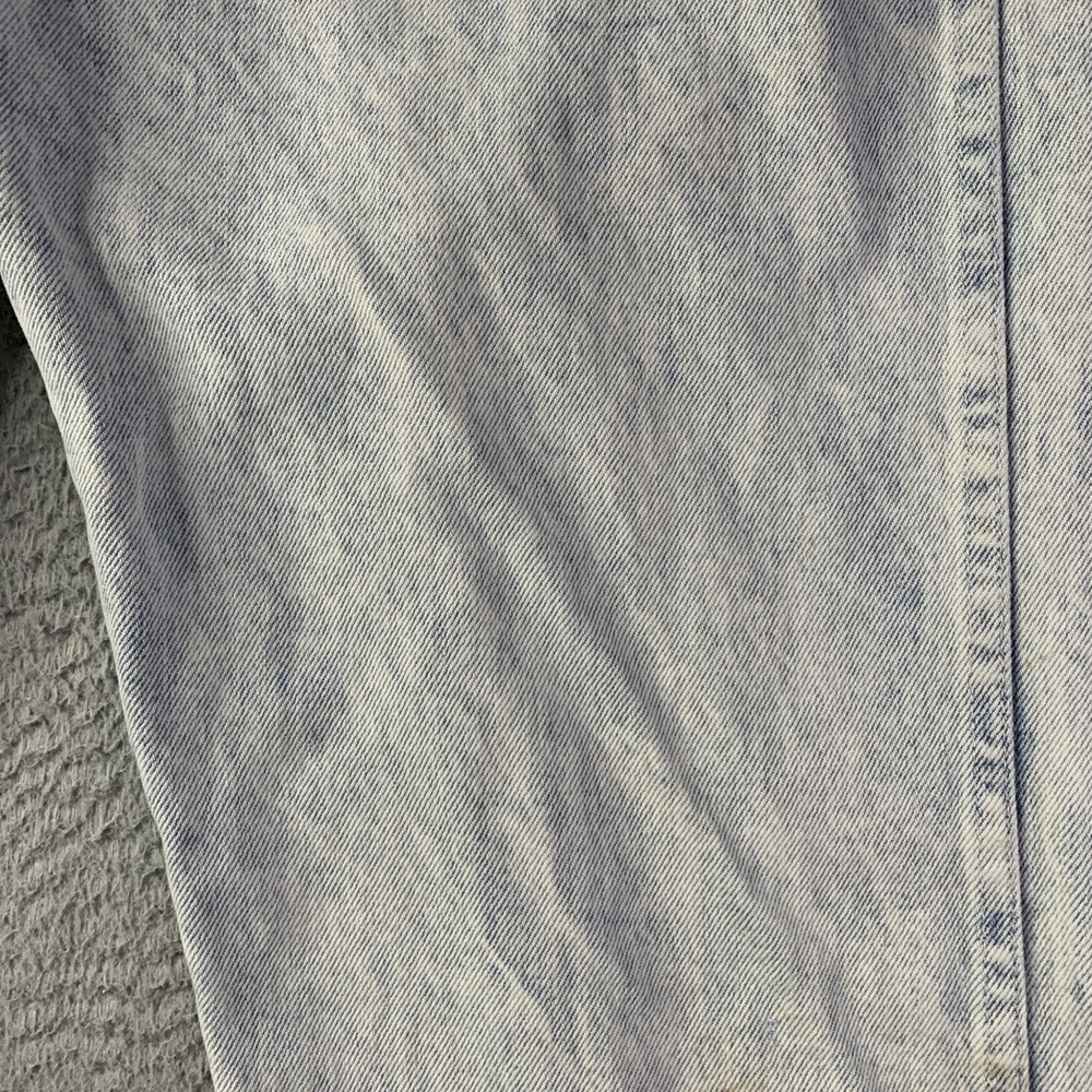 Vintage 1980s Wrangler Acid Wash Jeans Size 34x32 (32x29) Made In USA - Picture 4 of 16